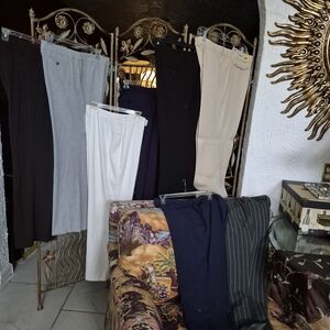 Women's Dress Pants Lot - Black, Navy, Gray, White, Tan